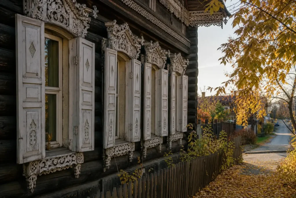 130th Quarter and Wooden Architecture Walk, Irkutsk: Carved Houses