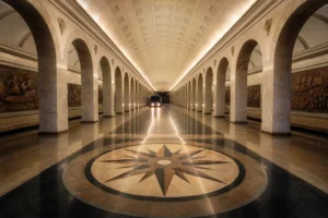 Admiralteyskaya Metro Station, Saint Petersburg: Deepest in Russia