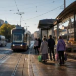 Central Market Tram Stop, Irkutsk: Changing Trams and Buses
