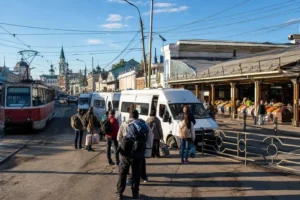 Central Market Transport Hub, Irkutsk: Minibuses, Trams, Baikal
