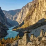 Chulyshman Valley: Remote Altai Canyon, Stone Formations and Waterfalls