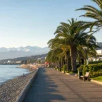 Coastal Promenade Walk, Sochi: A Black Sea Stroll and Local Atmosphere