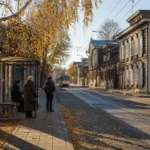 Decembrists Museum Tram Stop, Irkutsk: Reaching the Houses