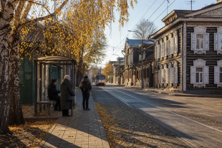 Decembrists Museum Tram Stop, Irkutsk: Reaching the Houses 75