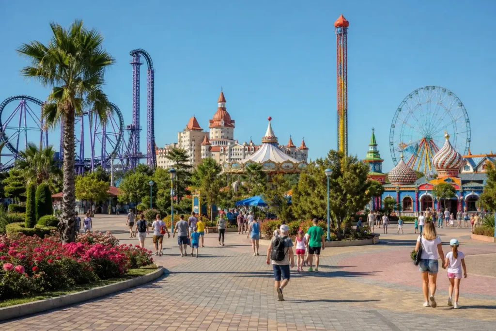 Family Day at Sochi Park and Olympics: Rides, Shows and Sporting Legacy