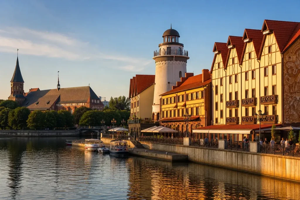 Fishing Village, Kaliningrad: Kaiserstyle Architecture by the River