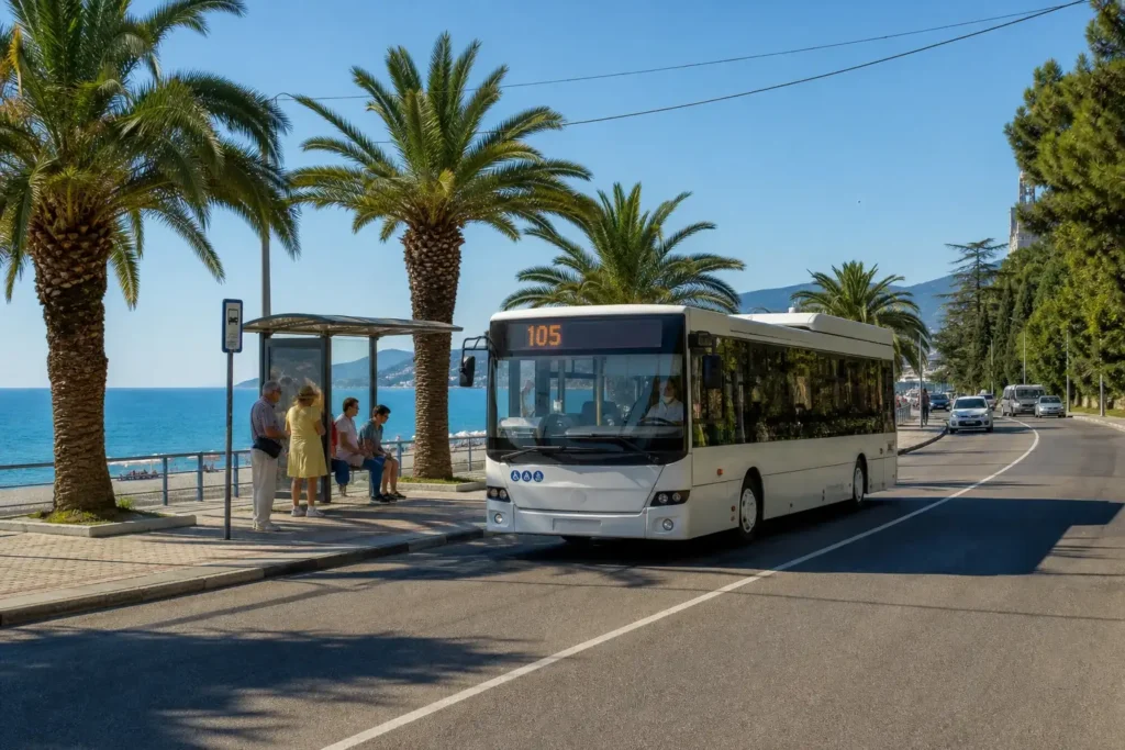 Getting around Sochi by public transport: Buses, minibuses and trains