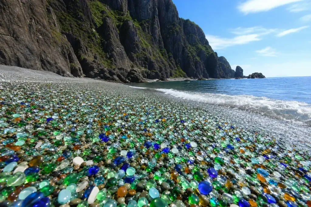 Glass Beach in Vladivostok: Soviet Waste Transformed into Glittering Shore