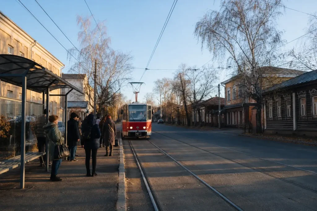 Gorkogo Tram Stop, Irkutsk: Getting Around the Center
