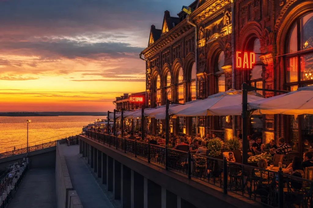 Hands Up! Bar: Live Music and Dancing on the Volga