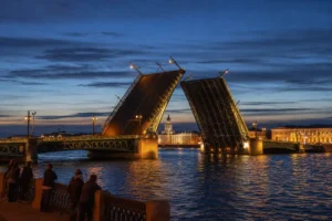How to Cross the Neva During Drawbridge Openings, Saint Petersburg: Plan