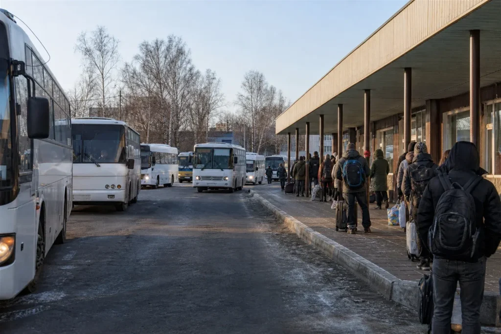 Irkutsk Bus Station: Buses to Listvyanka and Lake Baikal