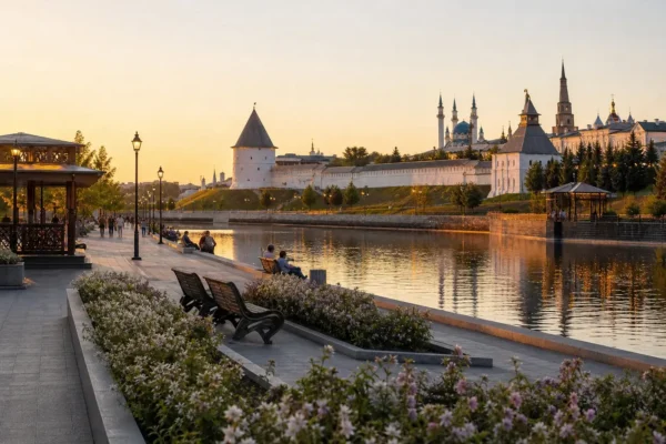 Kremlin Embankment: Free Riverside Walk with Fortress Views