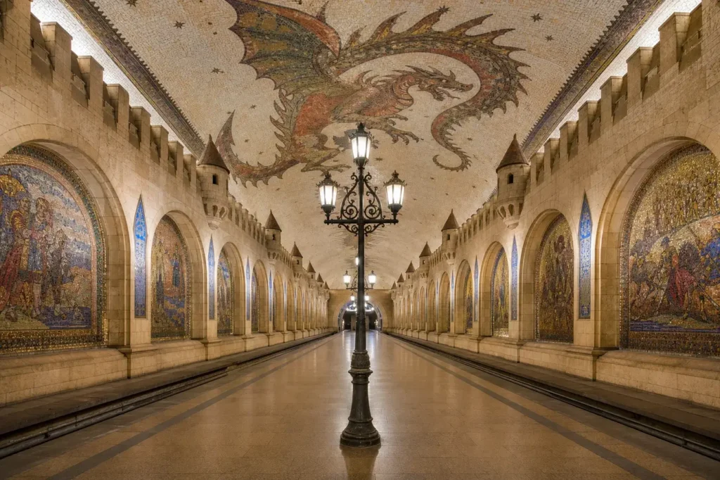 Kremlyovskaya, Kazan: Fortress-Style Metro Station by the Kremlin