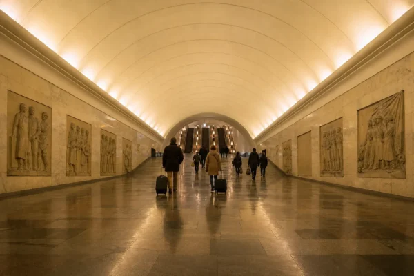 Ladozhskaya Metro Station, Saint Petersburg: Railway Link