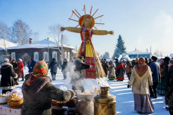 Maslenitsa Festival, Irkutsk: Pancakes, Folk Games and Straw Effigy