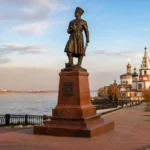 Monument to the Founders of Irkutsk: The Cossack on the Angara Bank