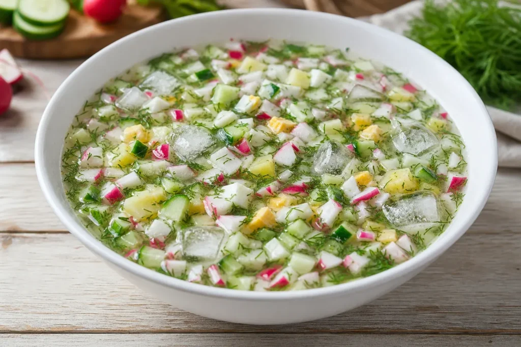 Okroshka, Volgograd: Russian Cold Summer Soup Recipe