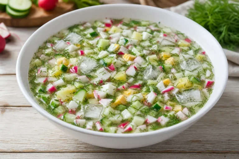 Okroshka, Volgograd: Russian Cold Summer Soup Recipe 1