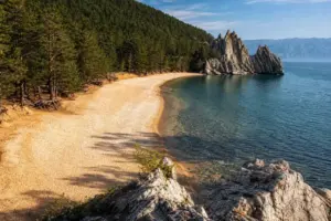 Peschanaya Bay, Lake Baikal: Sandy Beach, Stilt Trees and Remote Wilderness