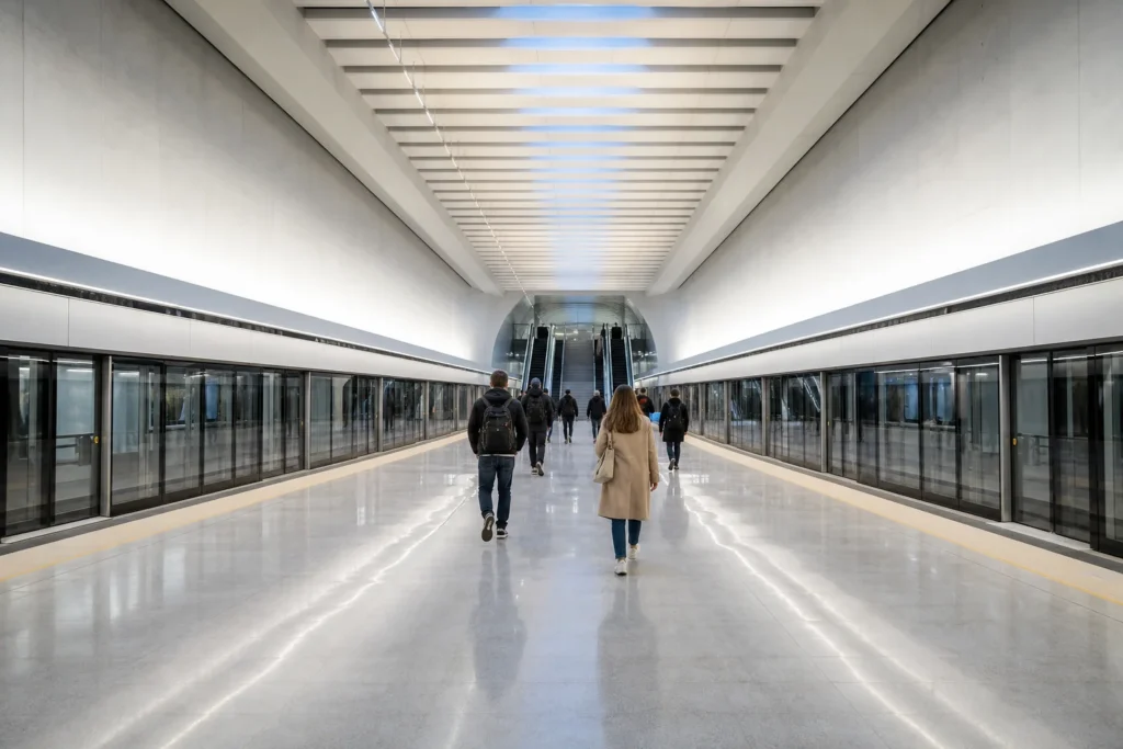 Putilovskaya Metro Station, Saint Petersburg: Line 6 Terminus