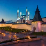 Romantic Evening in Kazan: Illuminated Kremlin, River Walk & Dinner
