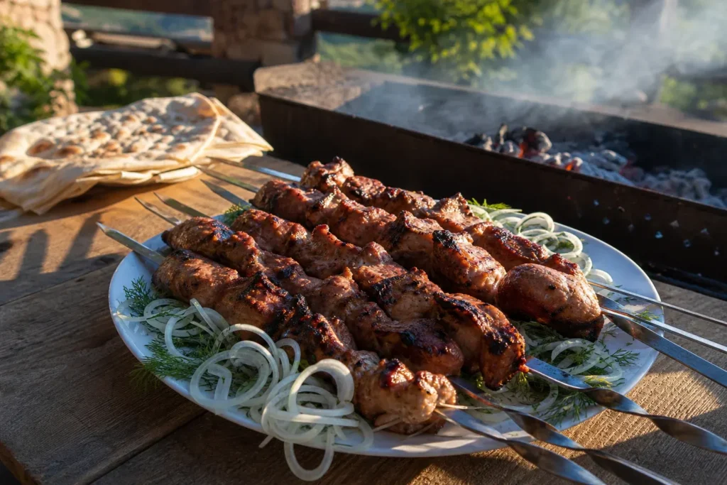 Shashlik: Classic Russian Grilled Meat Skewers