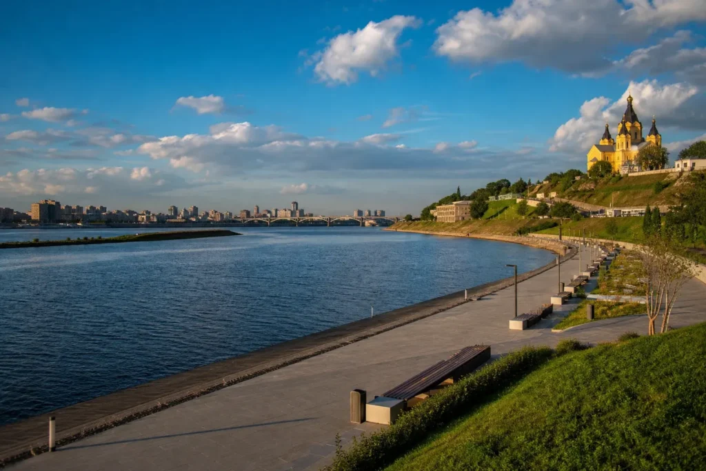 Strelka: Where Two Rivers Meet in Nizhny Novgorod