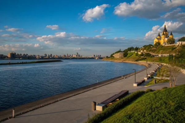 Strelka: Where Two Rivers Meet in Nizhny Novgorod