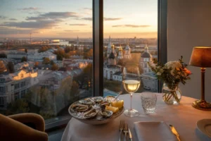 Strizhi, Irkutsk: Panoramic Restaurant on the Seventh Floor