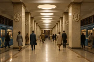 Tekhnologichesky Institut Metro Station, Saint Petersburg: Two Halls, One Platform