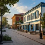 Uritsky Street, Irkutsk: Pedestrian Street, Cafes and Old Houses