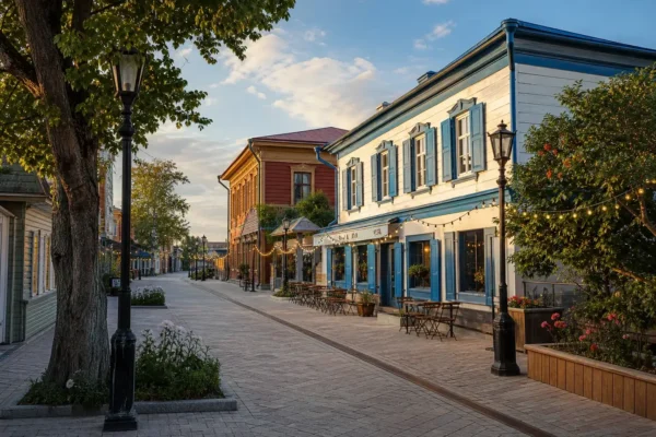Uritsky Street, Irkutsk: Pedestrian Street, Cafes and Old Houses