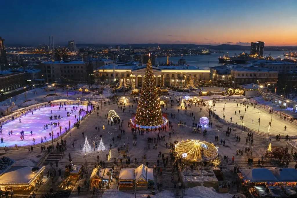 Vladivostok New Year Celebrations: Events, Skating and Winter Festivities