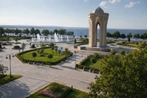 Volgograd-Baku Friendship Park: Free Riverside Greenspace with Cultural Monuments