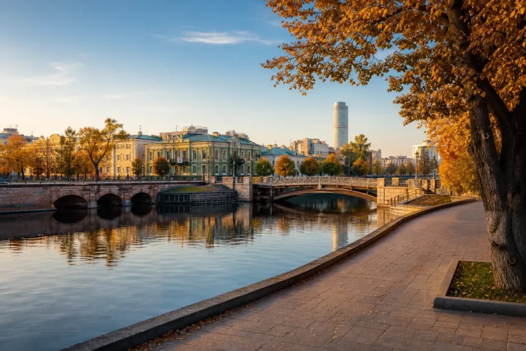 Yekaterinburg: Red Line, Yeltsin Center and Europe-Asia Border