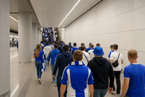 Zenit Metro Station, Saint Petersburg: Gazprom Arena Stop